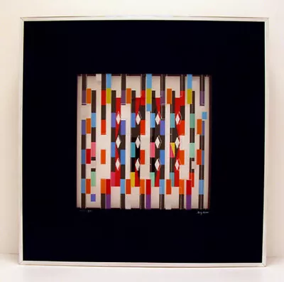 YAACOV AGAM  Agamograph Signed Numbered And Framed  • $3500