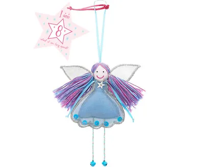 ‘I Am 8' Fairy Birthday Keepsake Blue Pink Card Gift 8 Years Girl Child Friend • £7.25