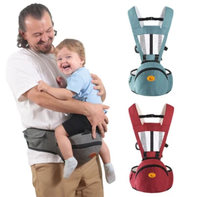 £17.98 • Buy Linen Infant Baby Carrier Wrap Sling Hip Seat Newborn Backpack Hipseat Holder UK