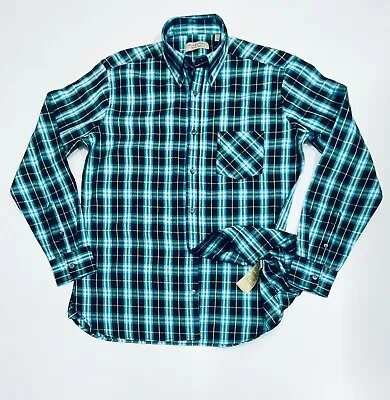 £99.99 • Buy Vintage Burberry Nova Check Turquoise  L/Sleeve Shirt Extra Large (XL) RRP £249