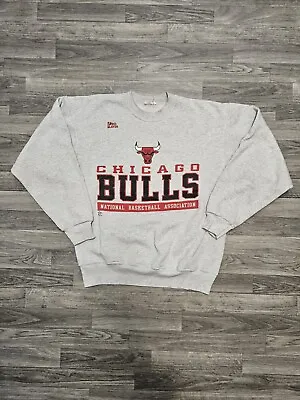Vintage 90’s Pro Player NBA Chicago Bulls Pullover Crewneck Sweatshirt Sz L/XL • $45