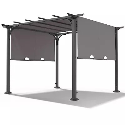 10' X 10' Outdoor Pergola Waterproof Gazebo Metal Frame Canopy Patio Shelter • $297.99