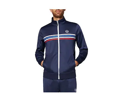 Sergio Tacchini New Varena Maritime Blue Track Jacket UKS2318383-225 • $90