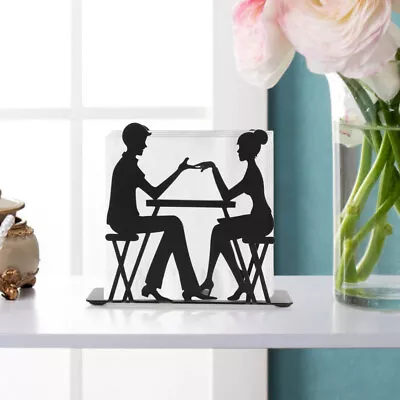 Dachshund TP & Napkin Holder Couple Design Freestanding Black • $12.96