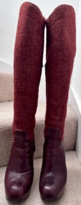 £50 • Buy Vivienne Westwood Beautiful Burgundy Boots Size 40