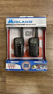 NEW In Box Midland T10 X-Talker Two Way Radio Pair Walkie Talkies 20 Mile Range! • $24.99