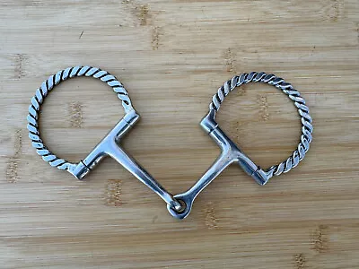Stainless Steel Braided Cheek Western Smooth Mouth Snaffle Bit ~ 5  • $38