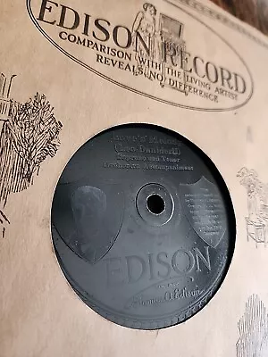 Edison Diamond Disk The Gray Dove/Love's Melody 1/4  Thick Shellac With COVER 78 • $20