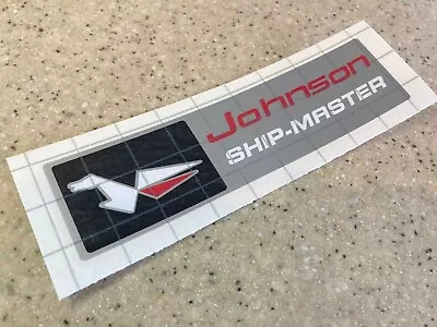 Johnson Vintage Shipmaster Outboard Motor Control Box Decal  + FREE Shipping! • $15