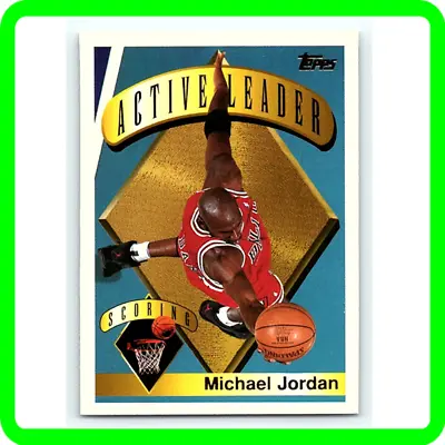 Michael Jordan ACTIVE LEADER SCORING NBA Investment STAR INSERT Basketball Card • $9.99