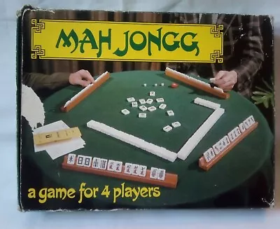 Gibsons Classic Mah Jong Game Four Wind 144 Tile Mahjong Jongg Vintage  Complete • £22.50