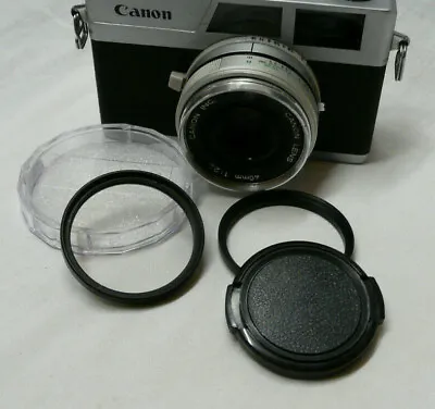 Canon Canonet 28 GIII QL17 & GIII QL19 Step Up Ring UV Filter & Lens Cap • £9.99