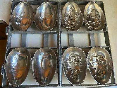 Vintage Heavy Metal Chocolate Candy Mold/Candle Mold Easter Eggs Sheep/Bunnies • $74.99