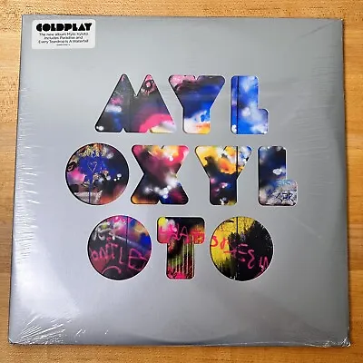 COLDPLAY Mylo Xyloto Fold Out POSTER Original Shrink Vinyl LP • $24.99