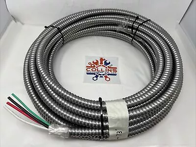 (73 Feet) 8/3 Metal Clad Cable W/Ground Aluminum Armored Stranded Copper XHHW-2 • $246.13