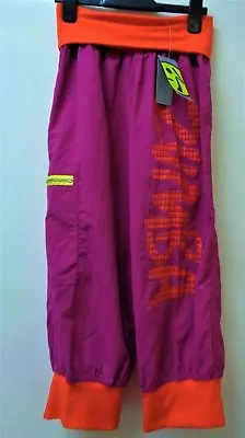 Zumba Up Down Capri Cargo Pants  Pomegranate  Purple Orange Medium • £29