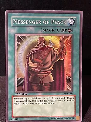 Yugioh Messenger Of Peace Magic Ruler MRL-102 1st Edition Super Rare Vintage  • $4.99
