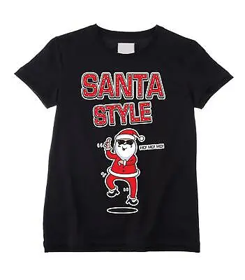 SANTA STYLE KIDS T-SHIRT - Father Christmas Claus Gangnam Psy Gift Present • $13.90