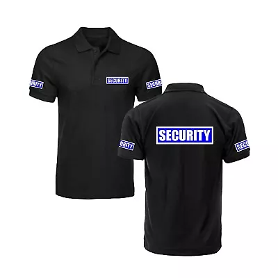 Security Classic Polo Shirt Doorman Bodyguard Uniform Workwear Unisex Polo • £13.99