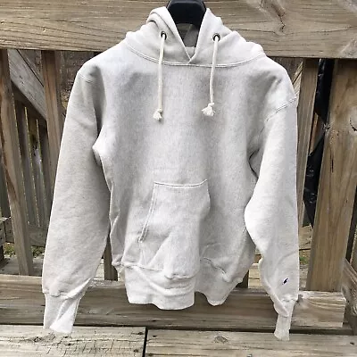 Mens Champion Reverse Weave WarmUp Hoodie Med NWOT Gray Sweatshirt Made In USA • $43.99