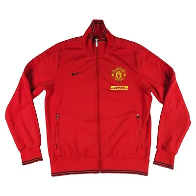 FC Manchester United 2012/2013 Nike Full Zip Red Track Jacket Mens Large • $34.95
