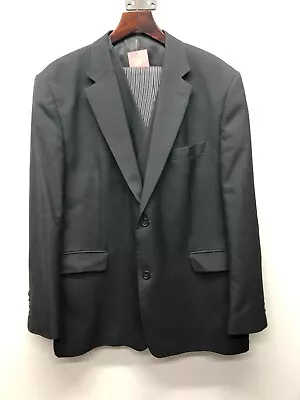 £30 • Buy Vintage 3 Piece Masonic Fields Wool Mix Suit Jkt 48R Trousers 46S Black Grey FT