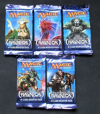 MTG Magic The Gathering  RETURN TO RAVNICA  Sealed Booster Packs X 5 Packs • $22.22