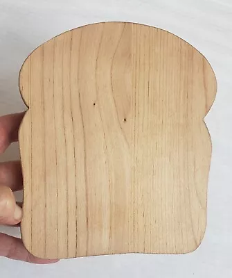 Maple Wood CUTTING BOARD Slice Bread VINTAGE EUC 6 X5.5 X1  • $12.99