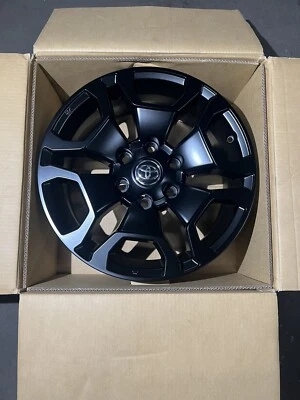 $1369 • Buy GENUINE TOYOTA HILUX SR5 2021 SATIN BLACK 18  Wheels RIMS ONLY