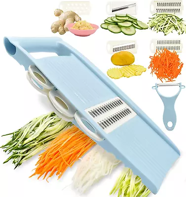 5 In 1 Mandoline Slicer For Kitchen - Vegetable Cutter Julienne Shredder • $18.25
