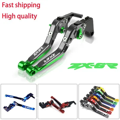 CNC For Kawasaki Ninja ZX6R ZX-6R 2023 Brakes Clutch Levers Handle Bar Grisp • $16.99