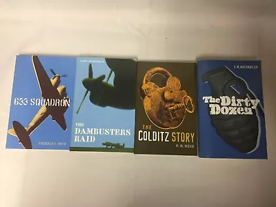 4x War Books 633 Squadron The Colditz Story The Dirty Dozen The Dambusters Raid • £9.99