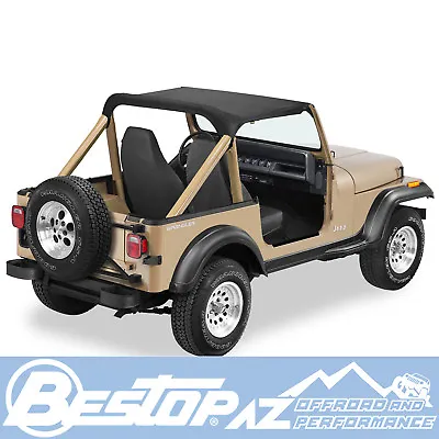 Bestop Strapless Bikini Top For '87-'91 Jeep Wrangler YJ Black Crush 52509-01 • $119.99