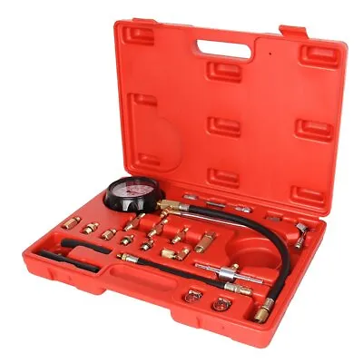 $42 • Buy 140 PSI Gasoline Fuel Injection Pump Pressure Gauge Tester Test Tool Kit W/ Case