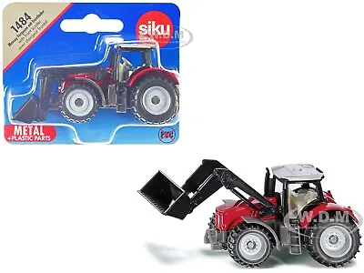 Massey Ferguson Tractor With Front Loader Red Diecast Model By Siku 1484 • $6.99