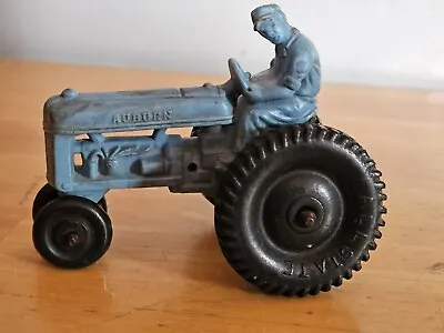 Vintage Auburn Rubber Toy Farm Tractor 4  Blue • $9.99