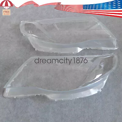 Pair Headlight Lens Cover Replacement For Subaru Forester 2009 2010 2011 2012 • $81.95