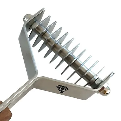 Dog Stripping Comb Grooming Tool Cat Pet Undercoat Rake Hair 10 Blade • £13.99