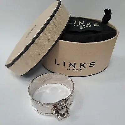 Links Of London Sterling Silver Christening Napkin Ring ~ Rare & Vintage • £69.99