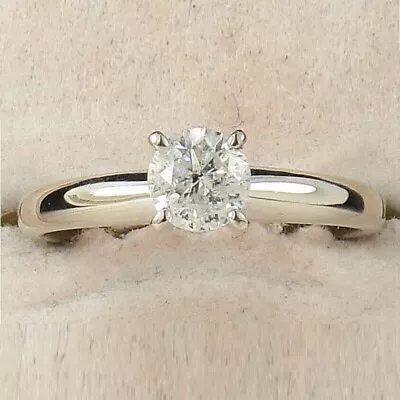 2Ct Round Cut Lab-Created Diamond Engagement Ring 14K White Gold Plated • £83.96