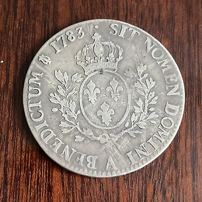 Louis XVI - 1783 Silver Ecu - Paris (A) Mint • £125