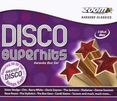 ZOOM KARAOKE Karaoke Classics: Disco Superhits Box Set - 50 Songs (CD+G) CD NEW • £12.72