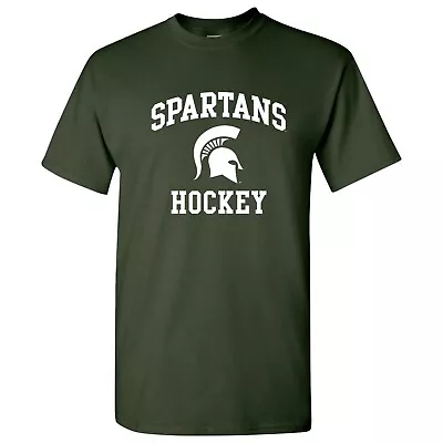 Michigan State Spartans Arch Logo Hockey T Shirt - Forest • $23.99