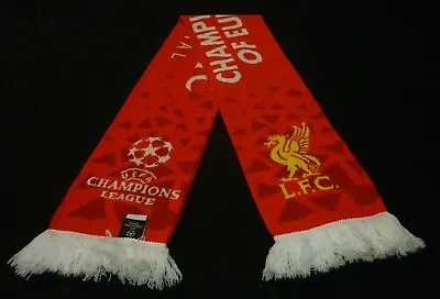 Liverpool Football Scarf 2019 Champions League Winners Uefa Official Product • £14.95