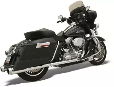 Bassani Chrome Power Curve True Dual Header Pipes Exhaust Harley Touring 07-2016 • $529.95