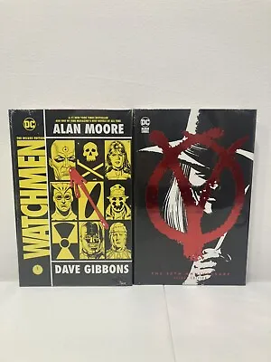 Watchmen + V For Vendetta Deluxe HC Lot Alan Moore Gibbons LLoyd DC Vertigo • $70