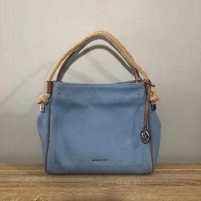 NWT Michael Kors Isla Large Grab Bag Chambray Blue Tote Bag • $129