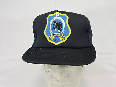 Hat Mesh Ball Cap Blue Royal Canadian Mounties Horse Head Shoe RCMP-GRC 85 Patch • $12.99