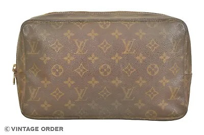 £150.84 • Buy Louis Vuitton Monogram Trousse Toilette 28 Cosmetic Bag Pouch M47522 - YH00537