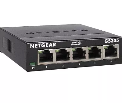 NETGEAR 5-Port Gigabit Ethernet Unmanaged Switch (GS305) - NEW IN BOX!!! • $18.99